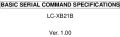 Icon of LC-XB21B RS-232 Basic Serial Commands